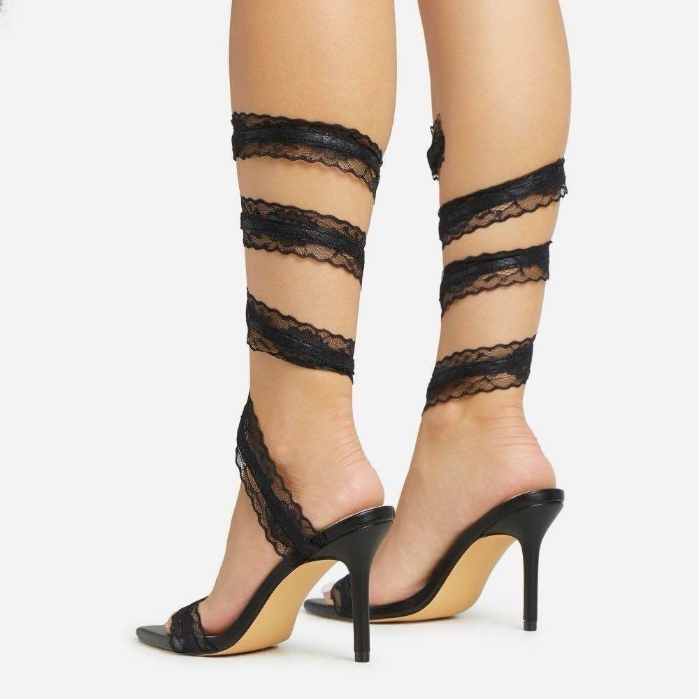 Ego Touchy Wrap Around Strap Detail Pointed Toe S… - image 3